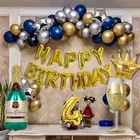 Cocktail Theme 4th Birthday Balloon Decoration Kit , Multicolor, Pack Of 68