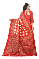 Khadi Silk Printed Saree for Women 
