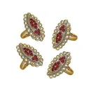 Silver Plated 4 Pcs Toe Rings for Women 