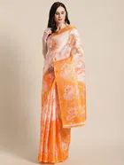 Taffeta Silk Printed Saree for Women 