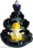 Lord Ganesha Water Fountain with 10 Smoke Backflow 