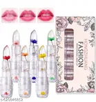 Set of 2 Flower Jelly Lipstick Glossy Finish Waterproof Long Lasting Lip Balm Lips