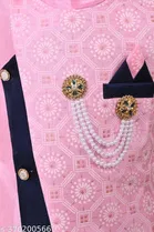 Cotton Blend Sherwani for Boys 