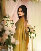 Chiffon Solid Saree for Women 