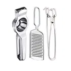 Oc9 Stainless Steel Lemon Squeezer & Cheese Grater & Pakkad Kitchen Tool Set 