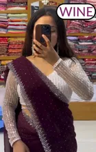 Georgette Embellished Saree for Women 