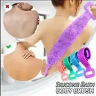 Silicone Body Back Scrubber Double Side Bathing Brush For Skin Deep Cleaning Massage