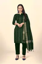 Jacquard Unstitched Dress Material for Women 