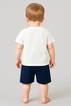 Cotton Blend Printed Clothing Set for Boys 