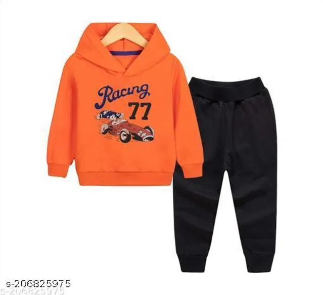 Cotton Blend Clothing Set for Boys (Multicolor, 9-10 Years)