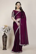 Chiffon Woven Design Saree for Women 