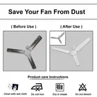 E-Retailer PVC Waterproof 3 Blade Ceiling Fan Cover With Adjustable Elastic Closer 