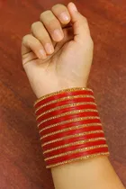 Plastic Traditional Stoned Chudha for Women 