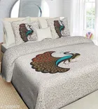 Cotton Queen Bedsheet with 2 Pillow Cover 