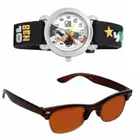 UV Protected Sunglass with Analog Watch for Boys & Girls 