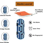 PVC Printed Fridge Top Cover with 3 Pcs Shelf Mats & Handle Cover 