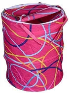 Round Cloth Foldable Laundry Basket Bag 
