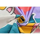 Glace Cotton Printed Double Bedsheet with Two Pillow Covers 