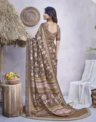 Art Silk Printed Saree for Women 
