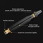 REALISTIC AIRCOOL High-Pressure Hose Nozzle Spray Gun – Adjustable Metal Water Sprayer for Car, Bike, Home & Garden, Pack of 1