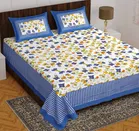 Cotton Rajasthani Jaipuri Double Bedsheet with 2 Pillow Covers 