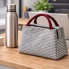 Blue Stripe Insulated thermal Lunch Bag