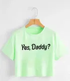 Round Neck Printed Crop T-Shirts for Women 