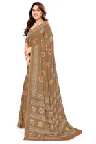 Georgette Printed Saree for Women 
