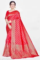 Banarasi Silk Zari Woven Saree for Women 