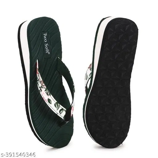 Flip-flops for Women (Green, 6)