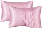 Grover Silk Pillow Cover Pink 17x27inch Pack of 2