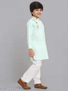 Cotton Blend Kurta with Pyjama for Boys 