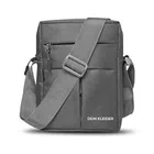 Polyester Cross Body Bag for Men & Women (Grey)