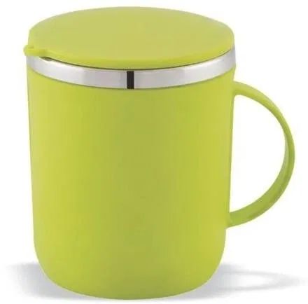 Stainless Steel Coffe Mug, Yellow (300 ML)