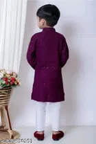 Chikankari Rayon Pyjama Set for Boys 