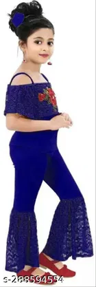 Cotton Blend Printed Jumpsuit for Girls 