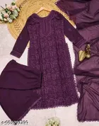 Embroidered Palazzo Pants for Women 