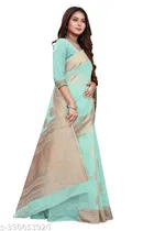 Chanderi Cotton Zari Woven Saree for Women 