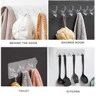 Double-Sided Adhesive 6-in-1 Wall Hooks 