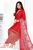 Crepe Floral Punjabi Suit for Women 