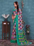 Georgette Printed Saree for Women 