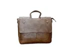 Men's 2 Compartment Adjustable Belt & Expandable Sides Laptop Bag 