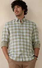 Full Sleeves Checkered Shirt for Men (Multicolor, 40)