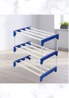 Plastic Collapsible 3 Layer Shoe Rack 