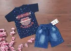 Cotton Printed Top & Bottom Set for Kids 