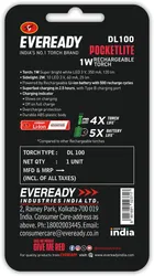 EVEREADY Pocketlite DL100 Torch 