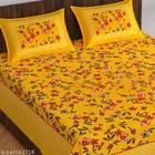 Cotton Double Bedsheet with 2 Pillow Cover 