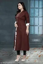 Khadi Cotton Solid Kurti for Women 