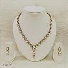 New Stylish Fancy Alloy Women'S Jewellery Set, White