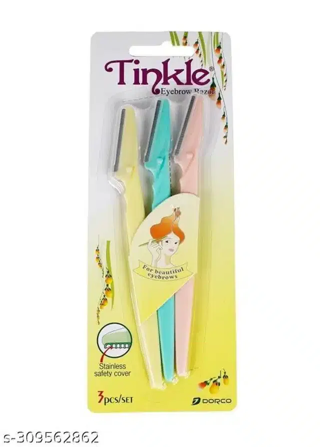 Plastic Facial Hair Remover (Multicolor, Pack of 3)